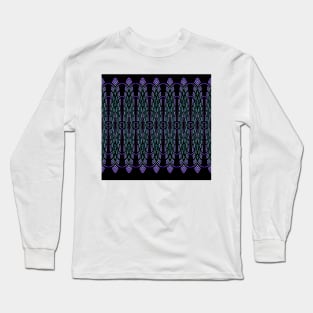 abstract green and purple pattern Long Sleeve T-Shirt